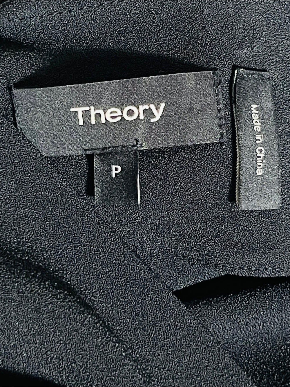 Cowl Back Tank Open Back Minimalist Quiet Luxury Theory Black P - Picture 7 of 8